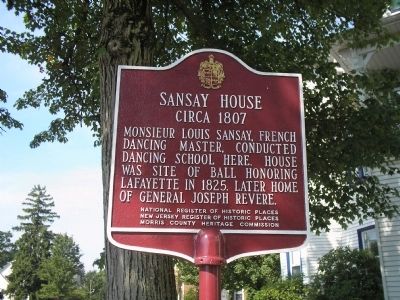 Sansay House Marker image. Click for full size.
