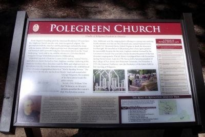Polegreen Church Marker. Click for full size. Polegreen Church Marker image. Click for full size.
