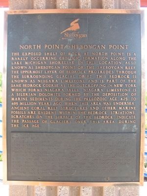 North Point /Sheboygan Point Marker image. Click for full size.