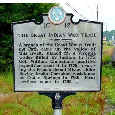 The Great Indian War Trail marker image. Click for full size.