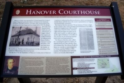 Hanover Courthouse Marker image. Click for full size.