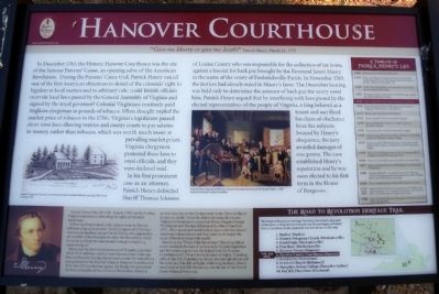 Hanover Courthouse Marker image. Click for full size.
