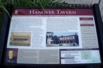 Hanover Tavern Marker image. Click for full size.