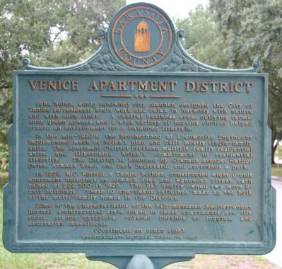 Venice Apartment District Marker image. Click for full size.