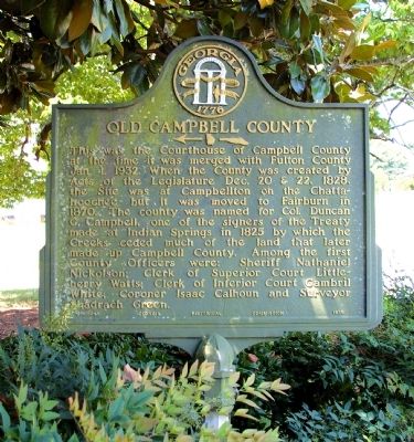 Old Campbell County Marker image. Click for full size.