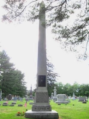 Jeremiah McLain Rusk Monument image. Click for full size.