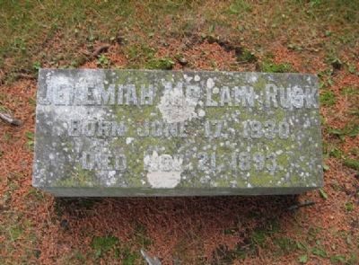 Jeremiah McLain Rusk Headstone image. Click for full size.