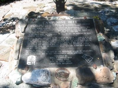 Camp Nine Bell Marker image. Click for full size.