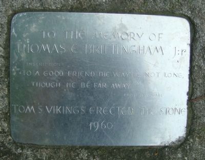 Inscription on Adjacent Marker. Click for full size. Inscription on Adjacent Marker image. Click for full size.