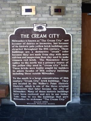 The Cream City Marker image. Click for full size.
