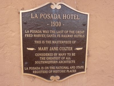 La Posada Hotel Marker image. Click for full size.