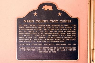 Marin County Civic Center Marker image. Click for full size.