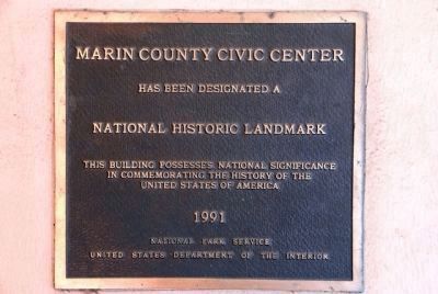 Marin County Civic Center National Historic Landmark image. Click for full size.
