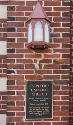 St. Peter's Catholic Church. Click for full size. St. Peter's Catholic Church image. Click for full size.