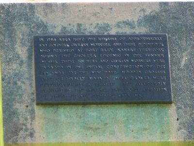 Cholera Epidemic of 1855 Marker. Click for full size. Cholera Epidemic of 1855 Marker image. Click for full size.