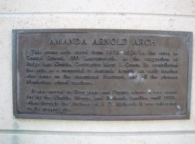 Amanda Arnold Arch Marker image. Click for full size.