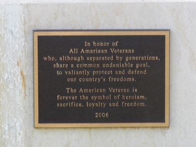 The American Veteran Marker image. Click for full size.