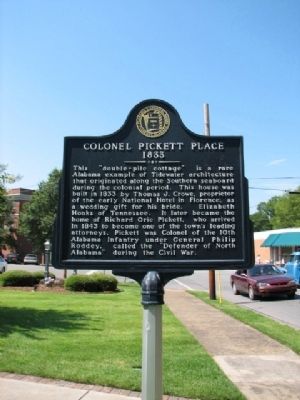 Colonel Pickett Place Marker image. Click for full size.