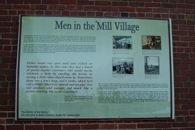 Men in the Mill Village Marker image. Click for full size.