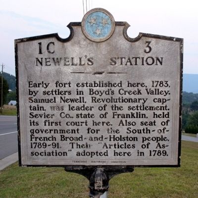 Newell's Station Marker image. Click for full size.