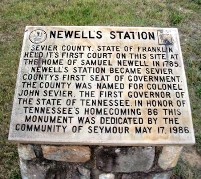 Newell's Station Stone image. Click for full size.