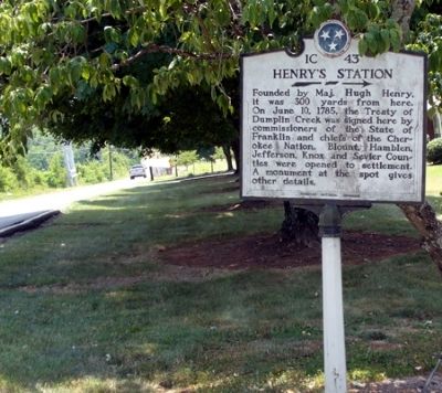 Henry's Station Marker image. Click for full size.