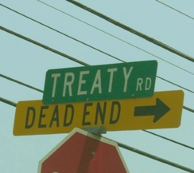 Henry's Station Treaty Sign. Click for full size. Henry's Station Treaty Sign image. Click for full size.