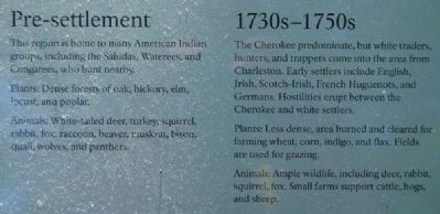 Environmental Change From Forest to Park Marker -<br>Pre-settlement/1730s-1750s image. Click for full size.