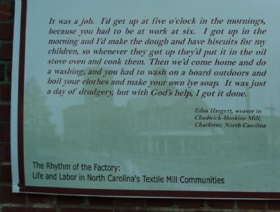 Women in the Mill Village Marker. Click for full size. Women in the Mill Village Marker image. Click for full size.