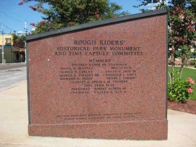 Rough Riders Marker (West face) image. Click for full size.