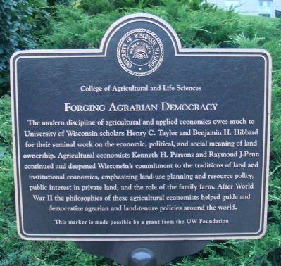 Forging Agrarian Democracy Marker image. Click for full size.