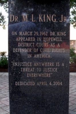 Dr. M. L. King, Jr. Marker image. Click for full size.