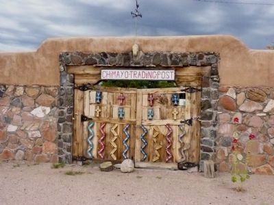Chimayo Trading Post Gate In South Wall of the Trujillo Family Compound image. Click for full size.