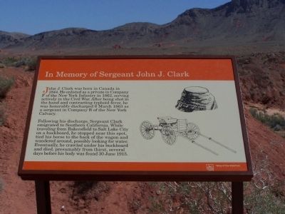 In Memory of Sergeant John J. Clark Marker. Click for full size. In Memory of Sergeant John J. Clark Marker image. Click for full size.