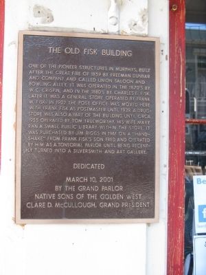 The Old Fisk Building Marker image. Click for full size.