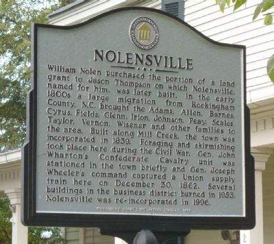 Nolensville Marker image. Click for full size.