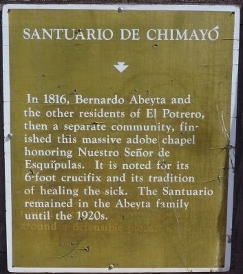 Santuario de Chimayo Marker image. Click for full size.