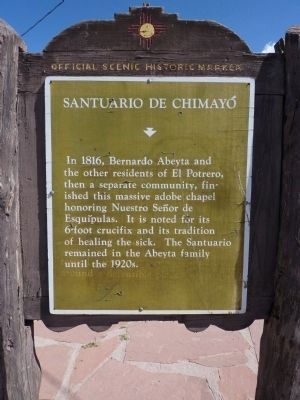 Santuario de Chimayo Marker image. Click for full size.