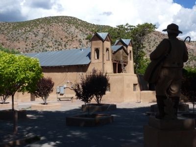Santuario de Chimayo From Behind the Pilgrim's Statue image. Click for full size.