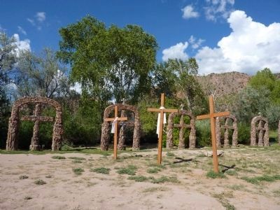 Santuario de Chimayo Crosses Along the Lower Irrigation Canal image. Click for full size.