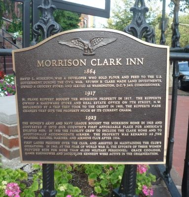 Morrison-Clark Historic Inn and Restaurant Marker image. Click for full size.