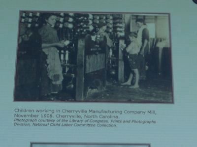 Children working in Cherryville Manufacturing Company. Click for full size. Children working in Cherryville Manufacturing Company image. Click for full size.