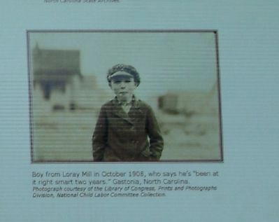 Boy from Loray Mill in October 1908. Click for full size. Boy from Loray Mill in October 1908 image. Click for full size.