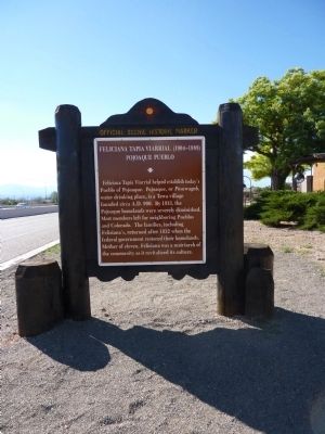 Feliciana Tapia Viarrial (1904-1988) Marker. Click for full size. Feliciana Tapia Viarrial (1904-1988) Marker image. Click for full size.