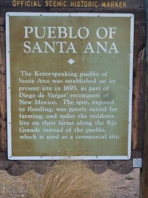 Pueblo of Santa Ana Marker image. Click for full size.