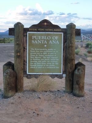 Pueblo of Santa Ana Marker image. Click for full size.