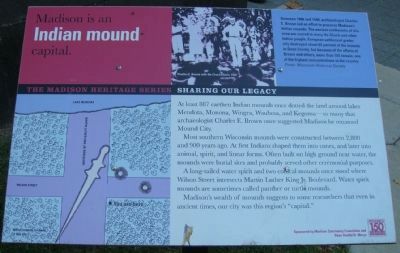 Madison is an Indian mound capital Marker image. Click for full size.