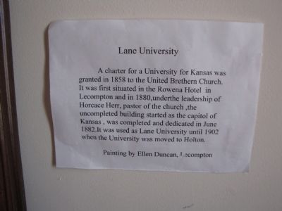 Lane University image. Click for full size.