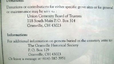 Old Colony Burying Ground Contact Info image. Click for full size.