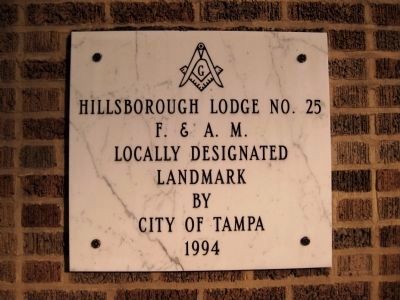 City of Tampa Local Landmark Plaque. Click for full size. City of Tampa Local Landmark Plaque image. Click for full size.